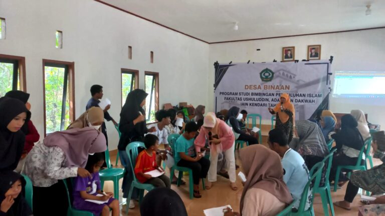 Program Studi Bimbingan Penyuluhan Islam Laksanakan Kegiatan Desa Binaan di Tapulaga Konawe