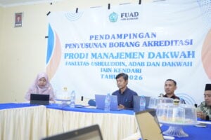 Prodi Manajemen Dakwah FUAD IAIN Kendari Fokuskan Persiapan Akreditasi Melalui Pendampingan Penyusunan Borang