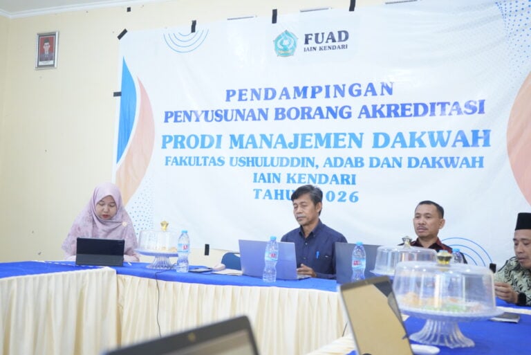 Prodi Manajemen Dakwah FUAD IAIN Kendari Fokuskan Persiapan Akreditasi Melalui Pendampingan Penyusunan Borang